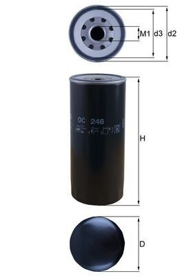 LXS421 Mahle Original Filtro de aire de motor
